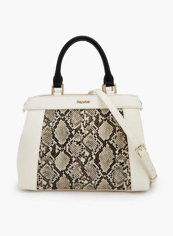 Animal Print Tote Bag With Double Handles